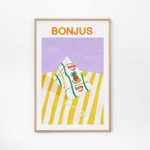 Bonjus Kunstdruck - Museumsplakat, Libanon-Kunst, Food-Druck
