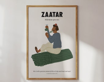 Zaatar, Wild thyme spice mix - Lebanese Art, Lebanese Food