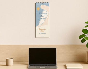 Postkarten aus dem Libanon, Wandkalender 2026, Monatskalender, Beirut Kunstdruck, libanesisches Weihnachtsgeschenk, Libanon Kunst