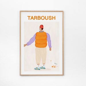 Tarboush Art Print - Museum poster, Lebanon art, Beirut poster