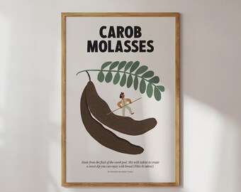 Carob Molasses - Lebanese Art, Lebanon Poster