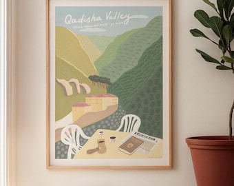 Qadisha Valley Print - "Postkarten aus dem Libanon"