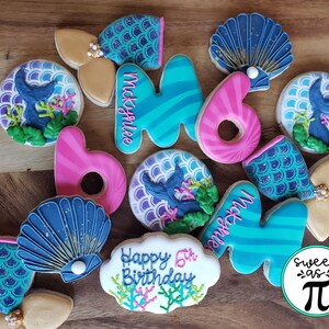 Mermaid Sugar Cookies - Decorated Sugar Cookies