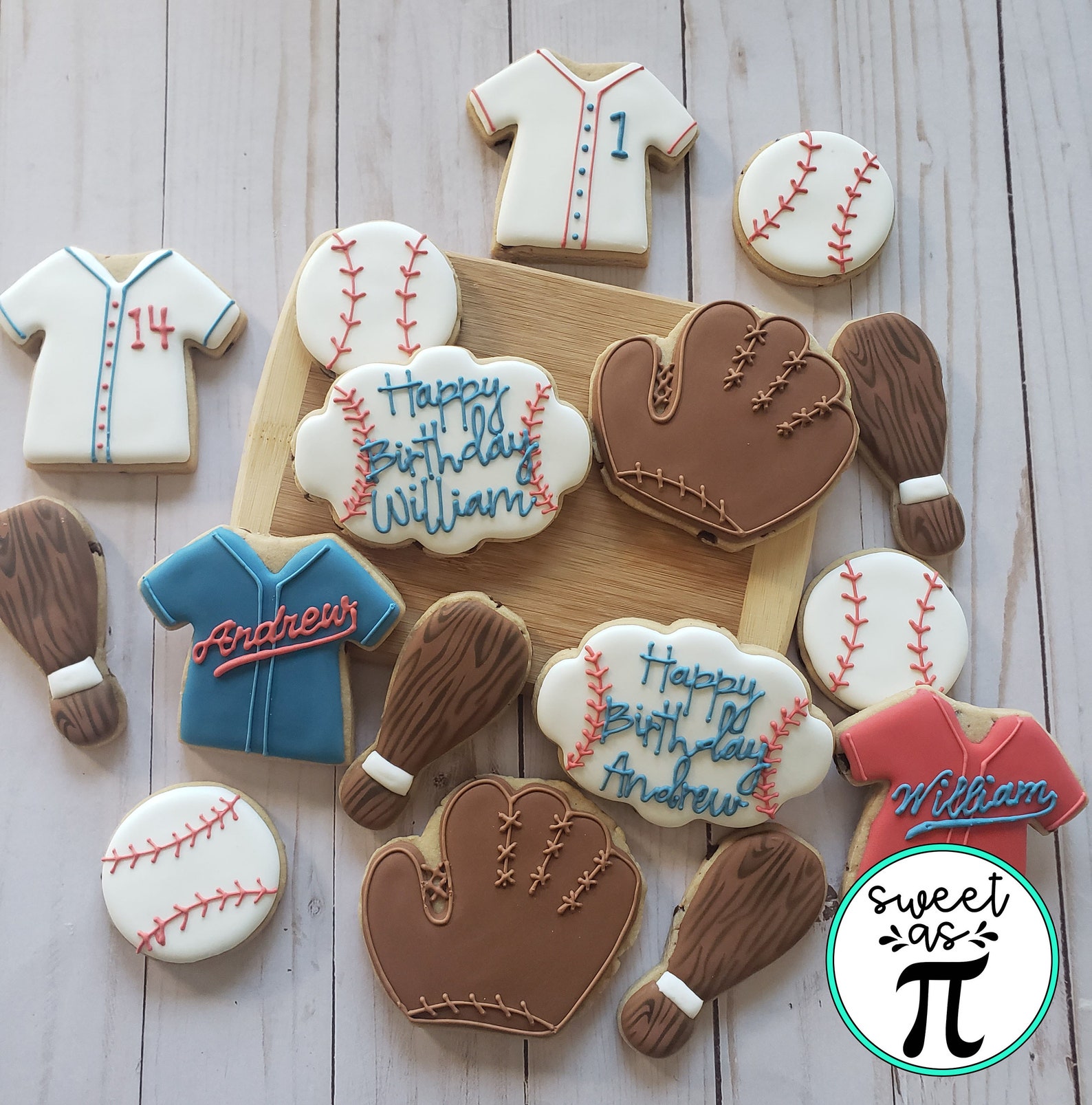 Baseball Sugar Cookies Perfect for Birthday or Special Gift Etsy