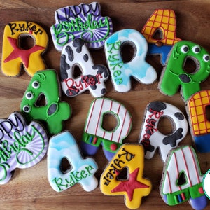 Toy Story Themed Birthday Sugar Cookies - Decorated Sugar Cookies