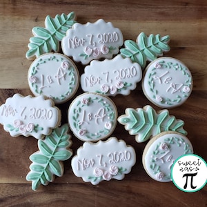 Wedding Cookies - Decorated Sugar Cookies