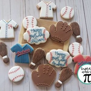 Baseball Sugar Cookies - Perfect for Birthday or Special Gift
