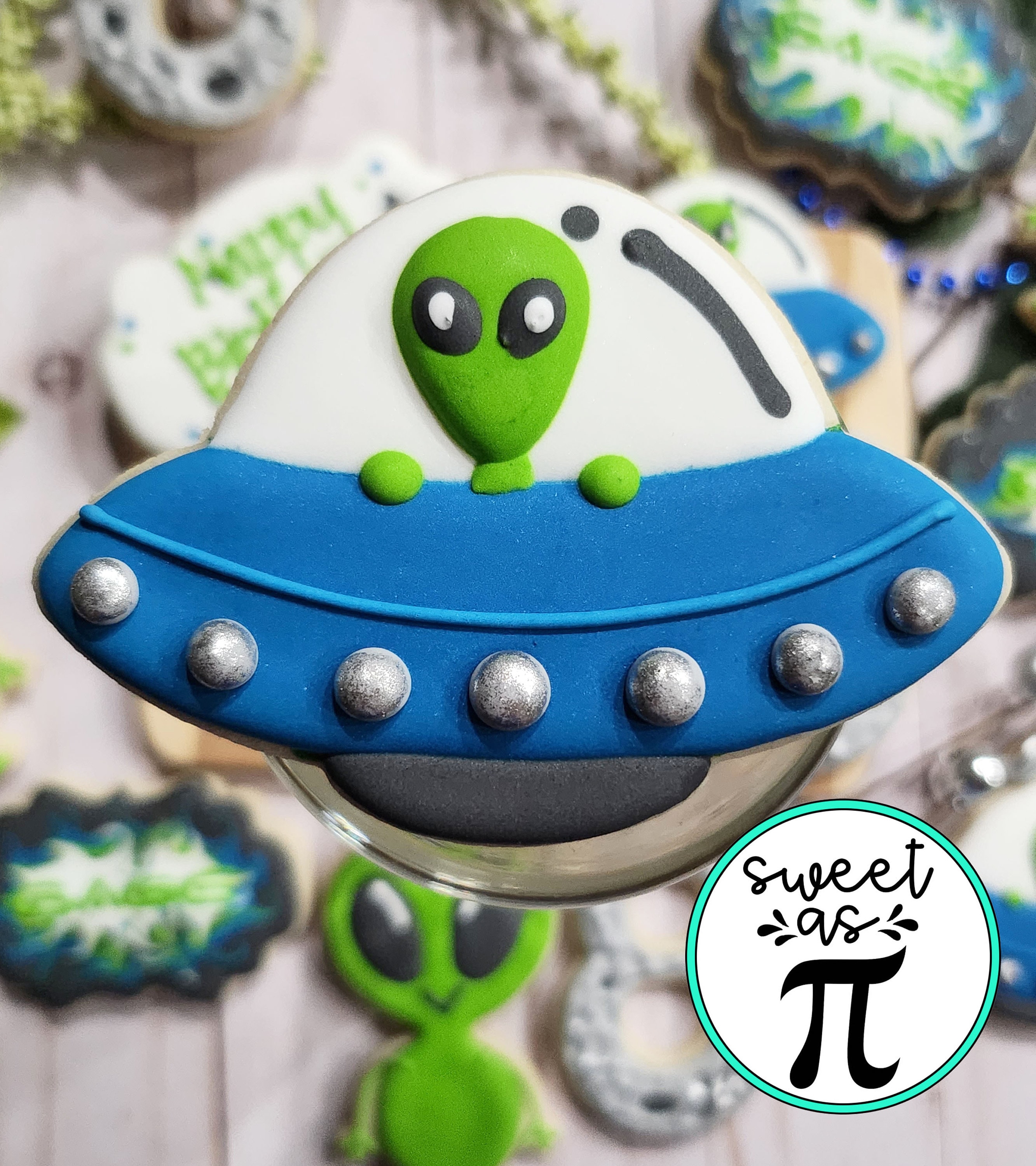 Alien Birthday Sugar Cookies: Out of This World Decorated Set - Etsy