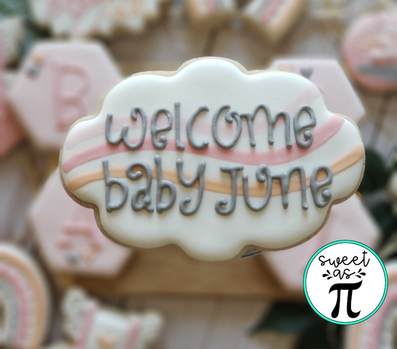 Boho Baby Girl Baby Shower Sugar Cookies Decorated Sugar Etsy