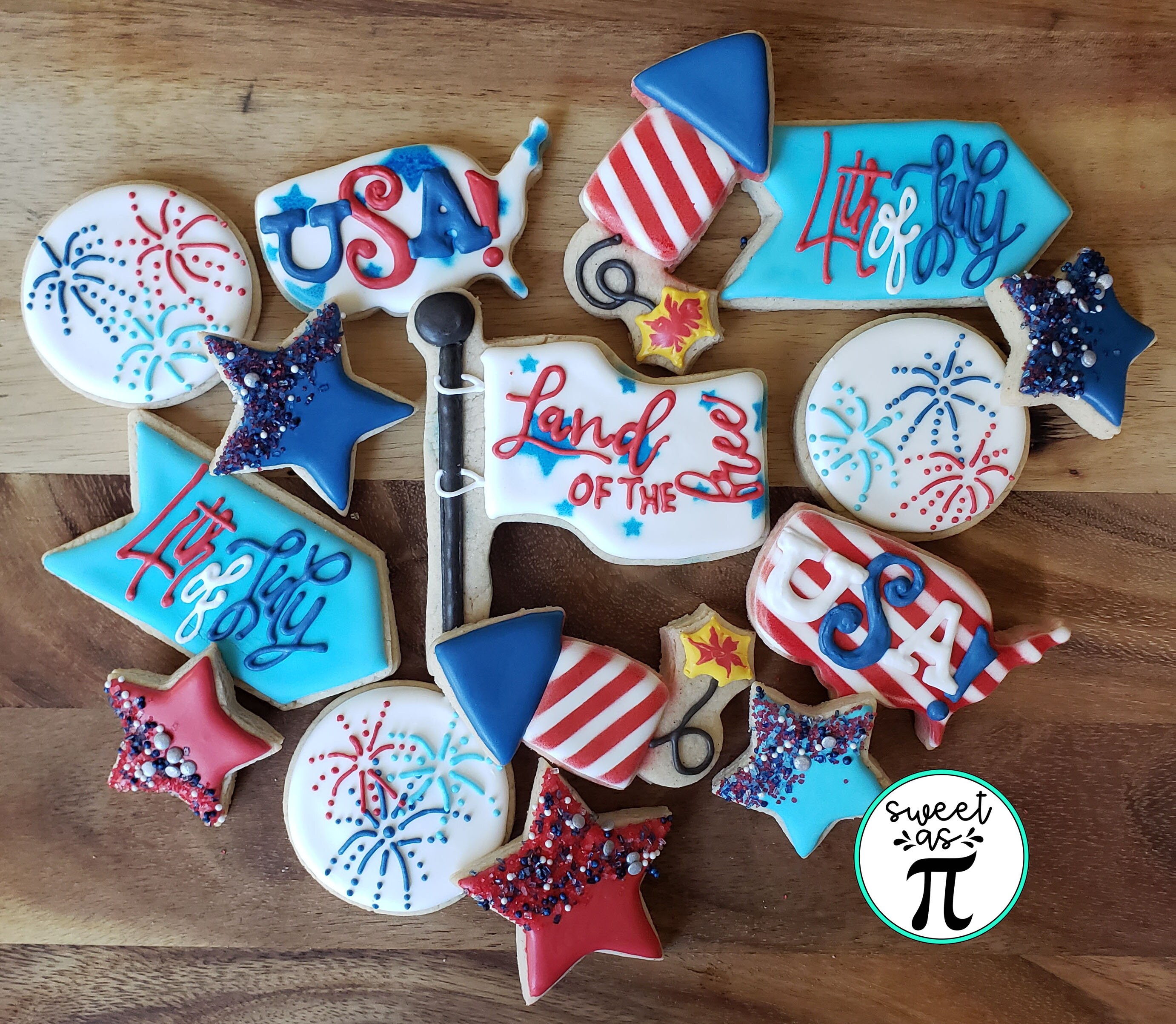 4th of July Decorated Sugar Cookies: Patriotic USA Theme - Etsy