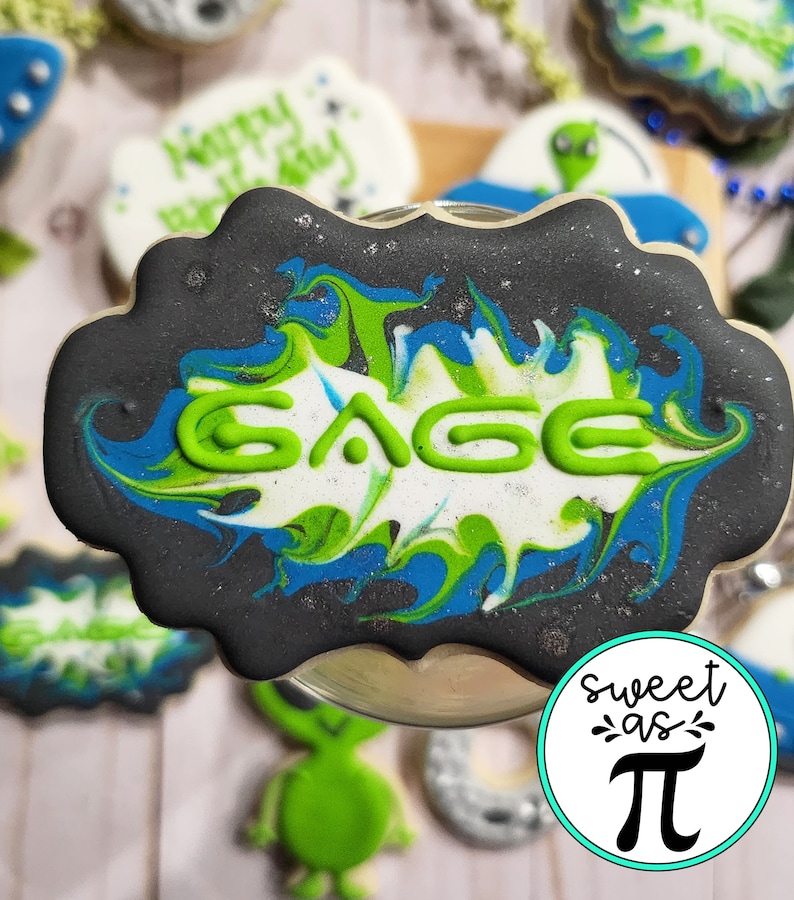 Alien Birthday Sugar Cookies: Out of This World Decorated Set - Etsy