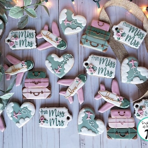 From Miss to Mrs - Bridal Shower Cookies - Decorated Sugar Cookies