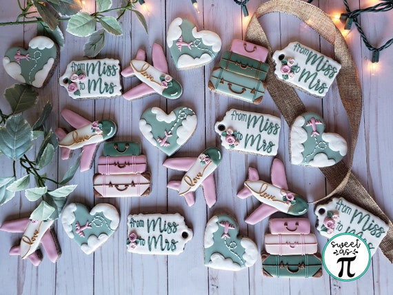 From Miss to Mrs - Bridal Shower Cookies - Decorated Sugar Cookies