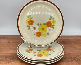 CHOOSE ONE - Vintage Flower Garden Stoneware Dinner Plates Replacements