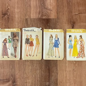 CHOOSE ONE - Simplicity Patterns 5626 5728 6820 9725 Sewing Patterns 1970s 70s