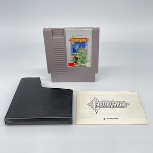 Castlevania With Instructions - Vintage Nintendo Game