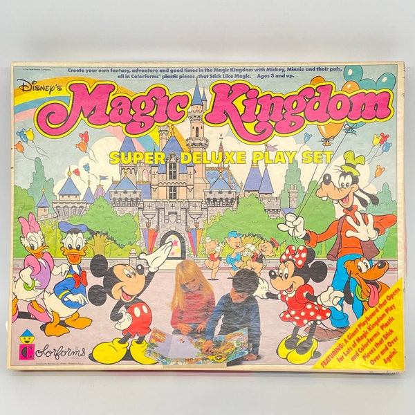 Vintage Disney Magic Kingdom Colorforms
