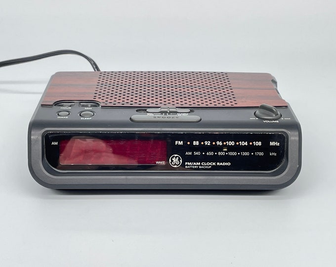 Vintage GE Digital Clock Radio Etsy