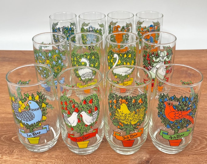 12 Days Of Christmas Glasses