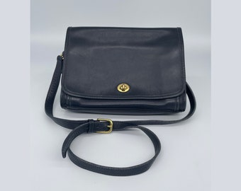 coach navy crossbody bolsa