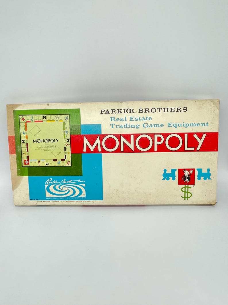 Vintage Monopoly Board Game (1961) - Etsy