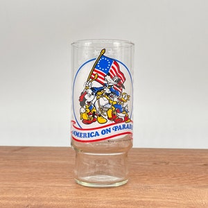 Vintage Disney America on Parade Bicentennial Commemorative Glass