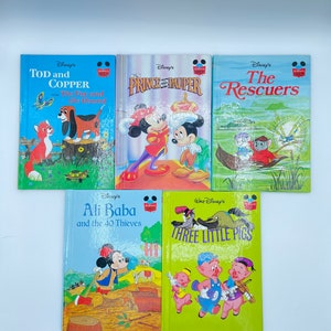 Vintage Disney Hard Cover Books