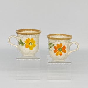 2 Vintage Floral Mugs