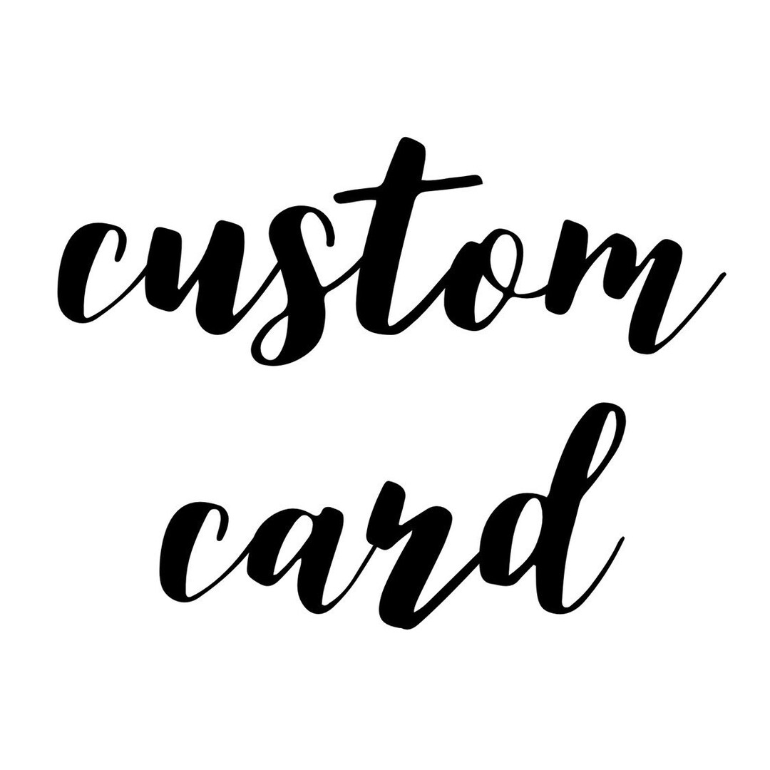 Custom Handmade Greeting Card Etsy