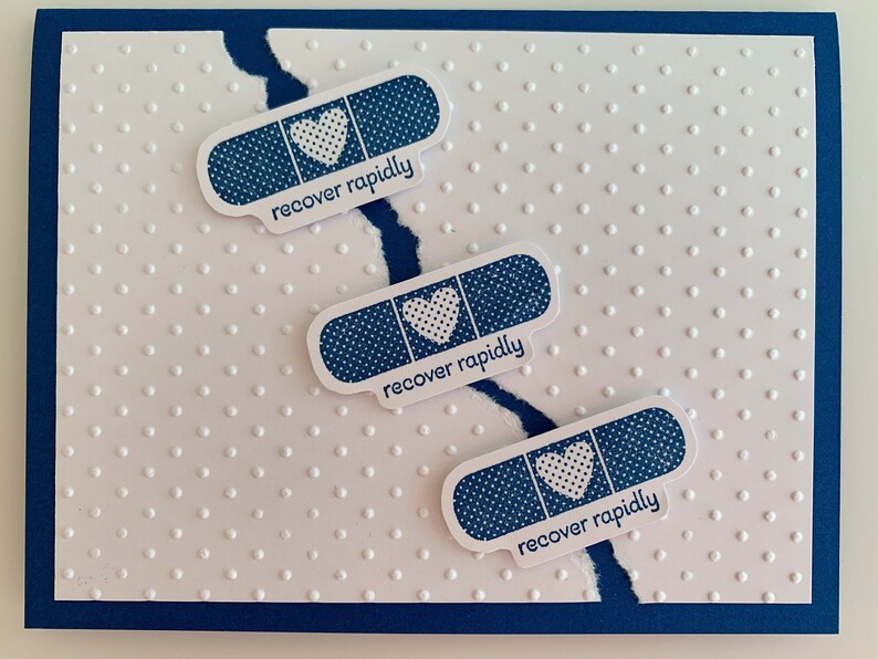 Polka Dot Get Well Handmade Card