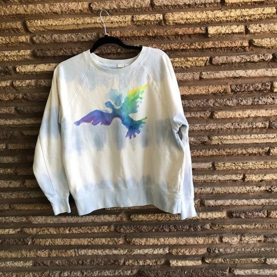 Vintage GAP Tie Dye Dove of Peace Sweatshirt Unis… - image 1