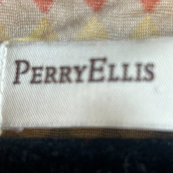 Perry Ellis Portfolio Vintage 70s Disco Groovy Si… - image 3