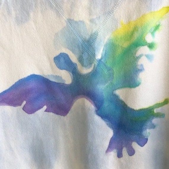 Vintage GAP Tie Dye Dove of Peace Sweatshirt Unis… - image 3
