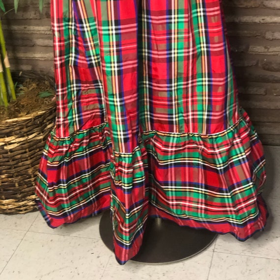 Vintage Christmas Holiday Red Green Tartan Plaid … - image 4