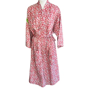 Pierre Cardin Men&#39;s Vintage 60s Red Paisley Nylon  Robe