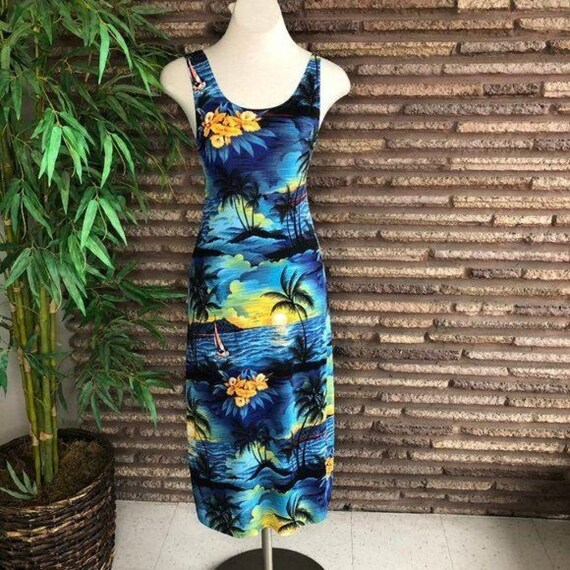 hawaiian bodycon dress