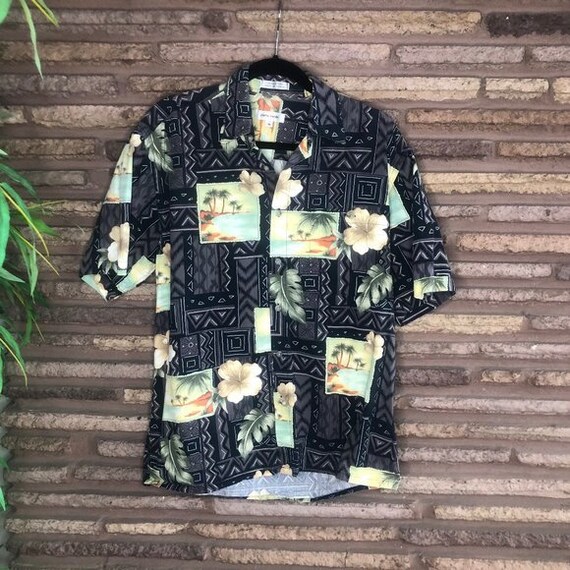 Pierre Cardin Vintage Hawaiian Postcards Shirt