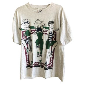 Ty Wilson 1993 Vintage Graphic Workout Exercise Art to Wear T- Shirt