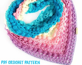 Bobblicious Truffle Scarf PDF Crochet Pattern