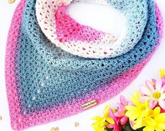 Falls Embrace Triangle Scarf/Shawl PDF Crochet Pattern