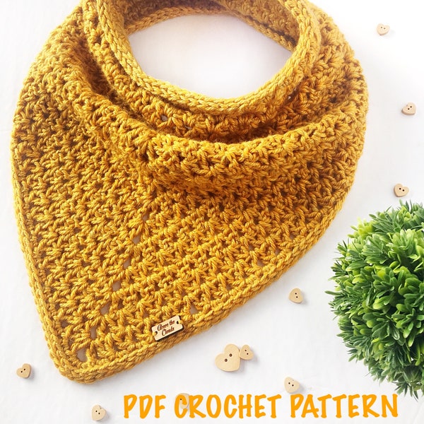 Falls Embrace Bandanna Cowl PDF Crochet Pattern