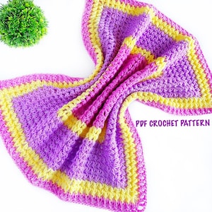 Solitaire Baby Blanket PDF Crochet Pattern