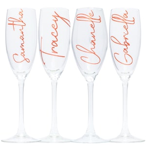 PERSONALISED CHAMPAGNE FLUTE | Bridesmaid Gift | Bridesmaid Gift Ideas | Bridesmaid Proposal | Will You Be My Bridesmaid | Bridesmaid Glass