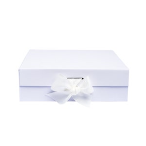 GIFT BOX | PREMIUM | Plain | Blank | White | Magnetic Lid | Celebration | Gifting | Craft Box | Present | Birthday | Anniversary