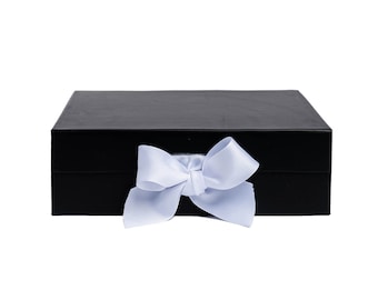 GIFT BOX | Premium Magnetic with Lid | Black | Celebration | Gifting | Plain Box | Craft Box | Present | Birthday | Anniversary