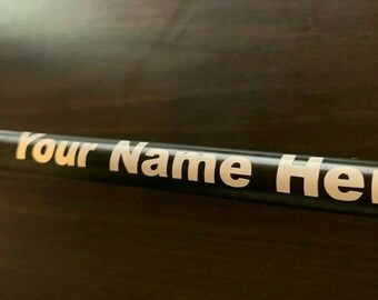 engraved fishing pole