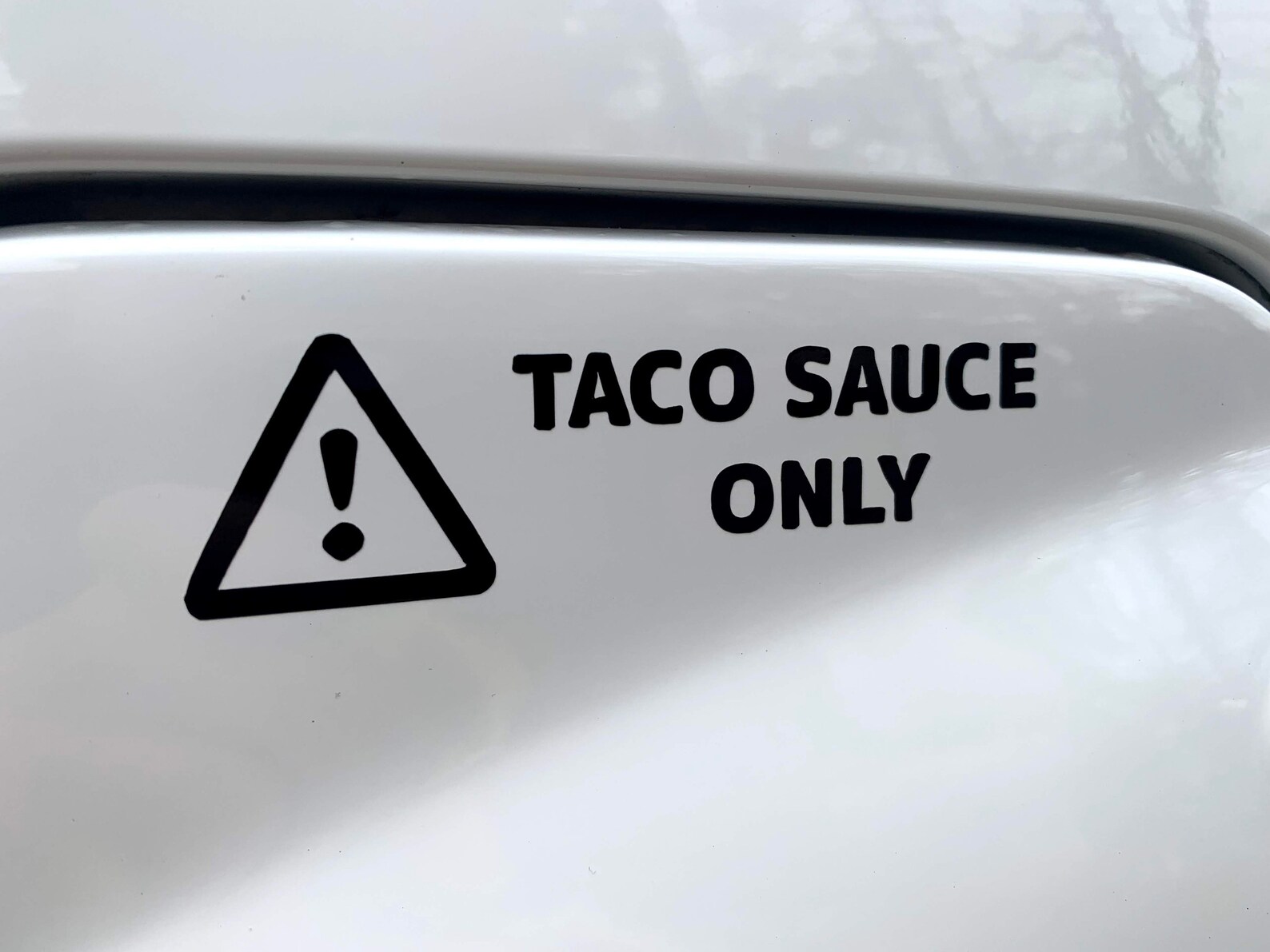 TACO SAUCE ONLY Vinyl gas cap decal Funny Etsy