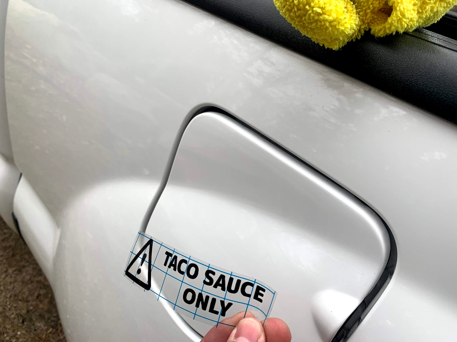 TACO SAUCE ONLY Vinyl gas cap decal Funny Etsy