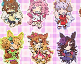 Umamusume Sparkly Chibi Stickers