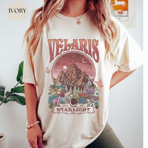 Velaris City of Starlight ACOTAR Shirt Comfort Colors, The Night Court Shirt, Bookish Gift, Court of Thorns and Roses Shirt | SJM Merch